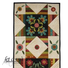 Patrón Camino de mesa Flores y Estrellas 2