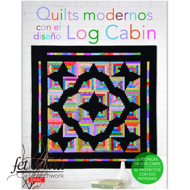 Libro Quilts modernos con el diseño Log Cabin