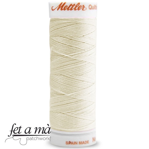 Hilo Mettler Silk-Finish cotton 40 bobina 150 m - Beige claro