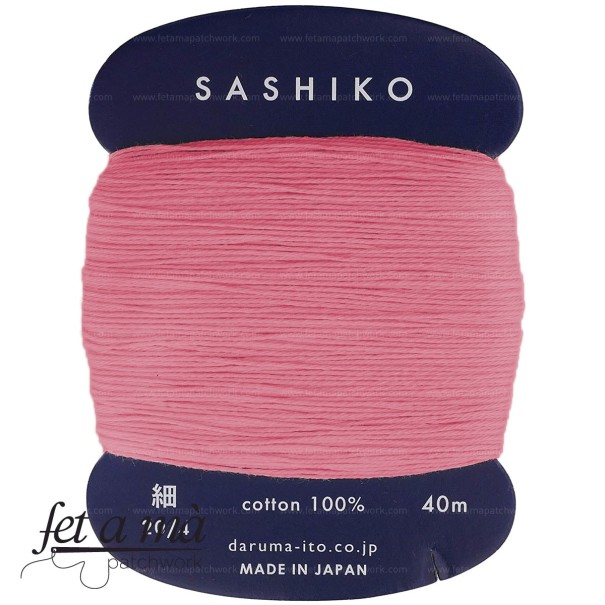 Hilo Daruma para Sashiko - Rosa