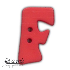 Botón letra - F rojo