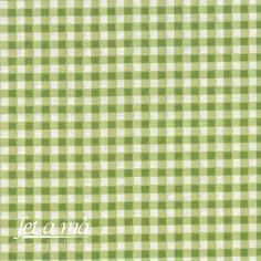Beautiful Basics Fabric: Green Apple Gingham