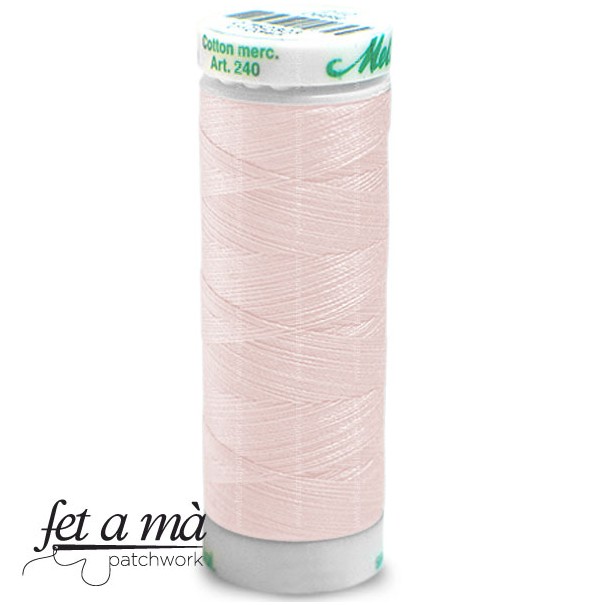 Hilo Mettler Silk-Finish cotton 60 bobina 200 m Rosa bebé