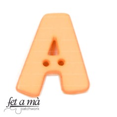 Botón letra A naranja