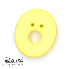 Botón letra O amarillo