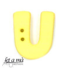 Botón letra U amarillo