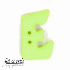 Botón letra E verde