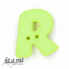 Botón letra R verde