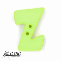 Botón letra Z verde