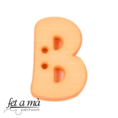 Botón letra B naranja