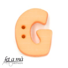 Botón letra G naranja