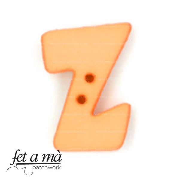 Botón letra Z naranja