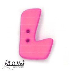 Botón letra L fucsia