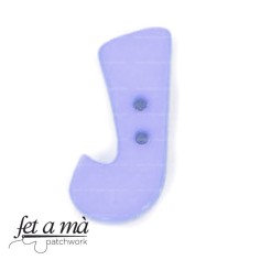 Botón letra J lila