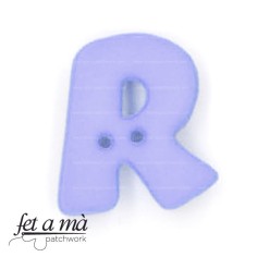 Botón letra R lila