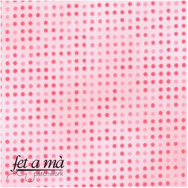 Tela Mixmasters Dot to Dot rosa