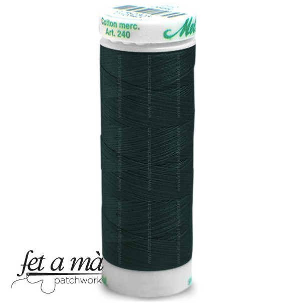 Hilo Mettler Silk-Finish cotton 60 bobina 200 m Verde oscuro
