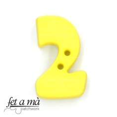 Botón número 2 amarillo