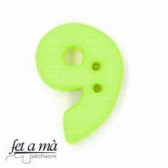Botón número 9 verde