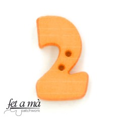 Botón número 2 naranja