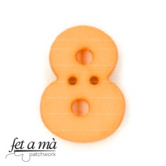 Botón número 8 naranja