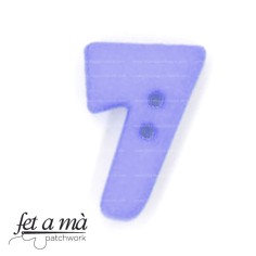 Botón número 7 lila