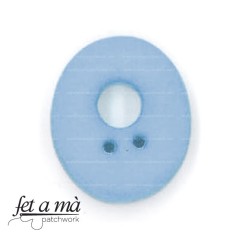 Botón número 0 azul