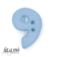 Botón número 9 azul