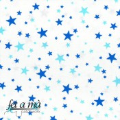Tela Petite Basics estrellas azulles
